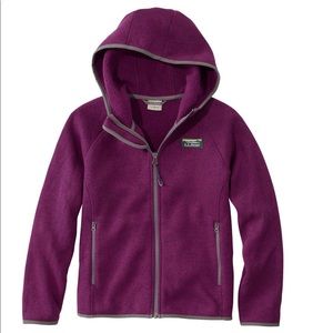 L.L.Bean kids hooded sweater fleece 4T